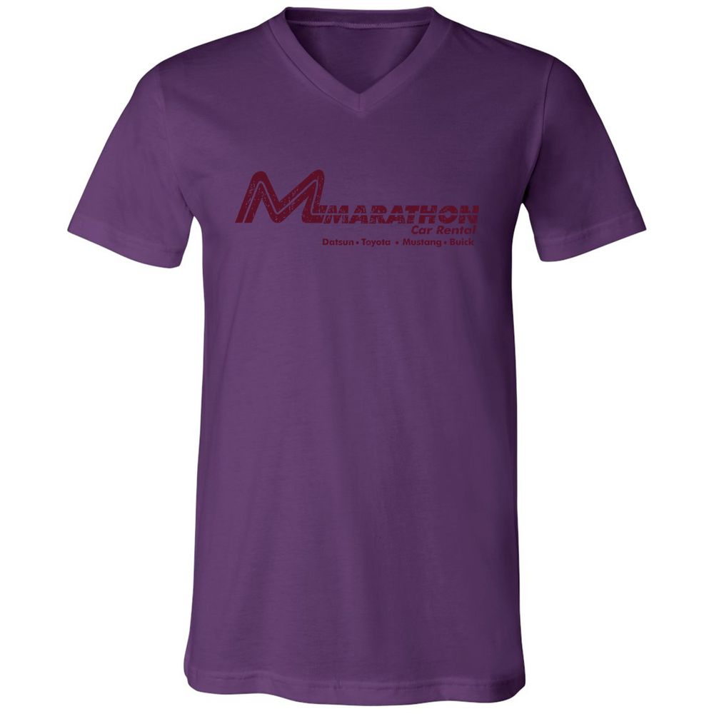 Unisex V-Neck T-Shirt - L6JBT89W - Team Purple - 2