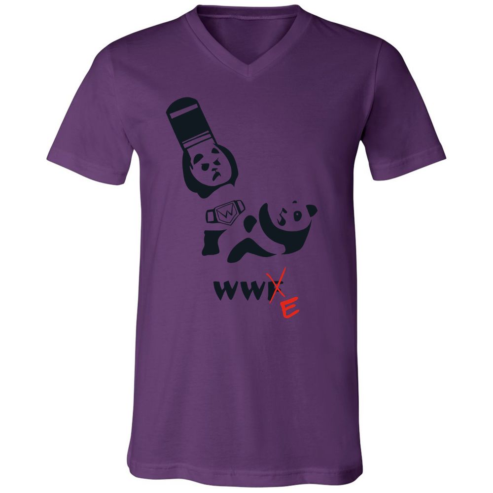 Unisex V-Neck T-Shirt - 8RTZP3EV - Team Purple - 2