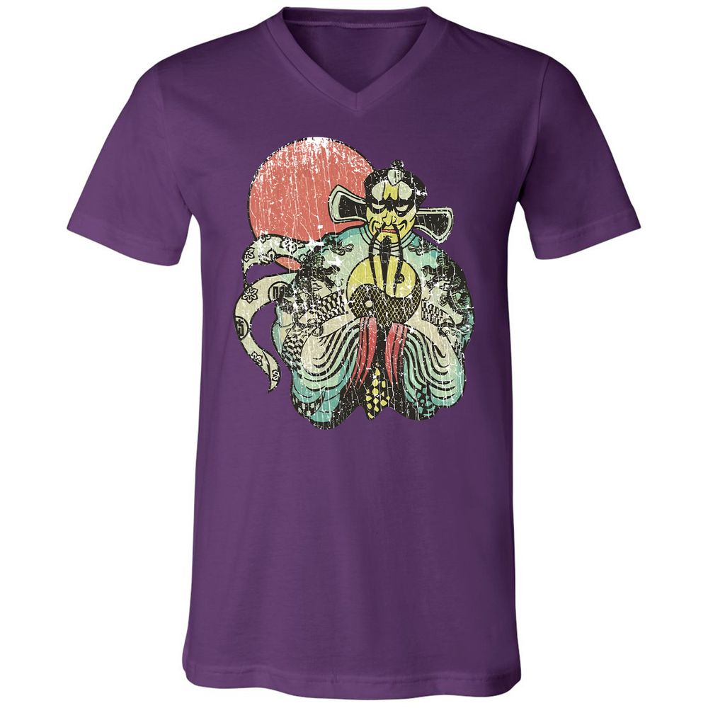 Unisex V-Neck T-Shirt - R569RVSG - Team Purple - 2