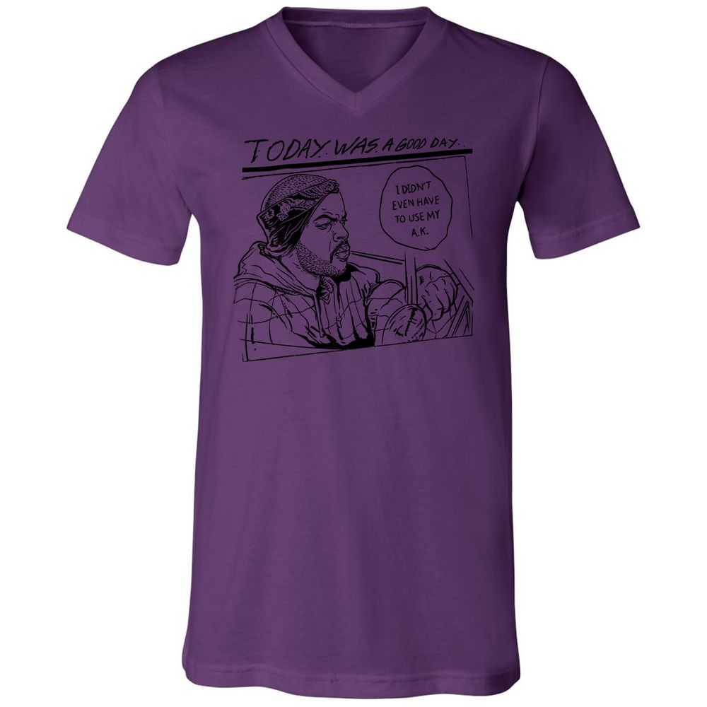 Unisex V-Neck T-Shirt - FKAZEEUL - Team Purple - 2