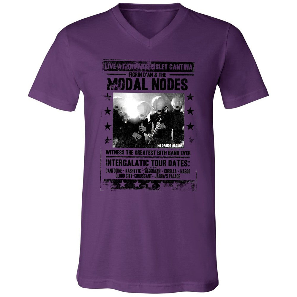 Unisex V-Neck T-Shirt - MAJNNTJN - Team Purple - 2