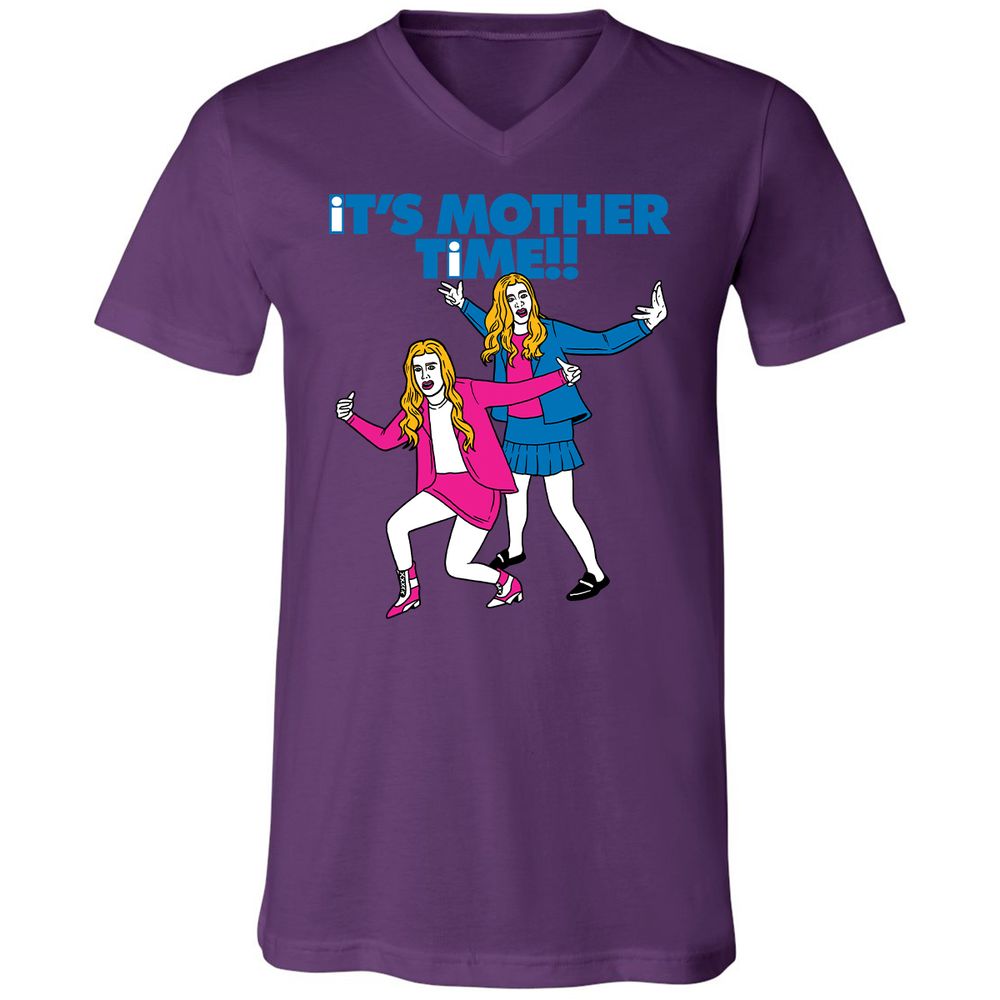 Unisex V-Neck T-Shirt - C9XBNTSV - Team Purple - 2