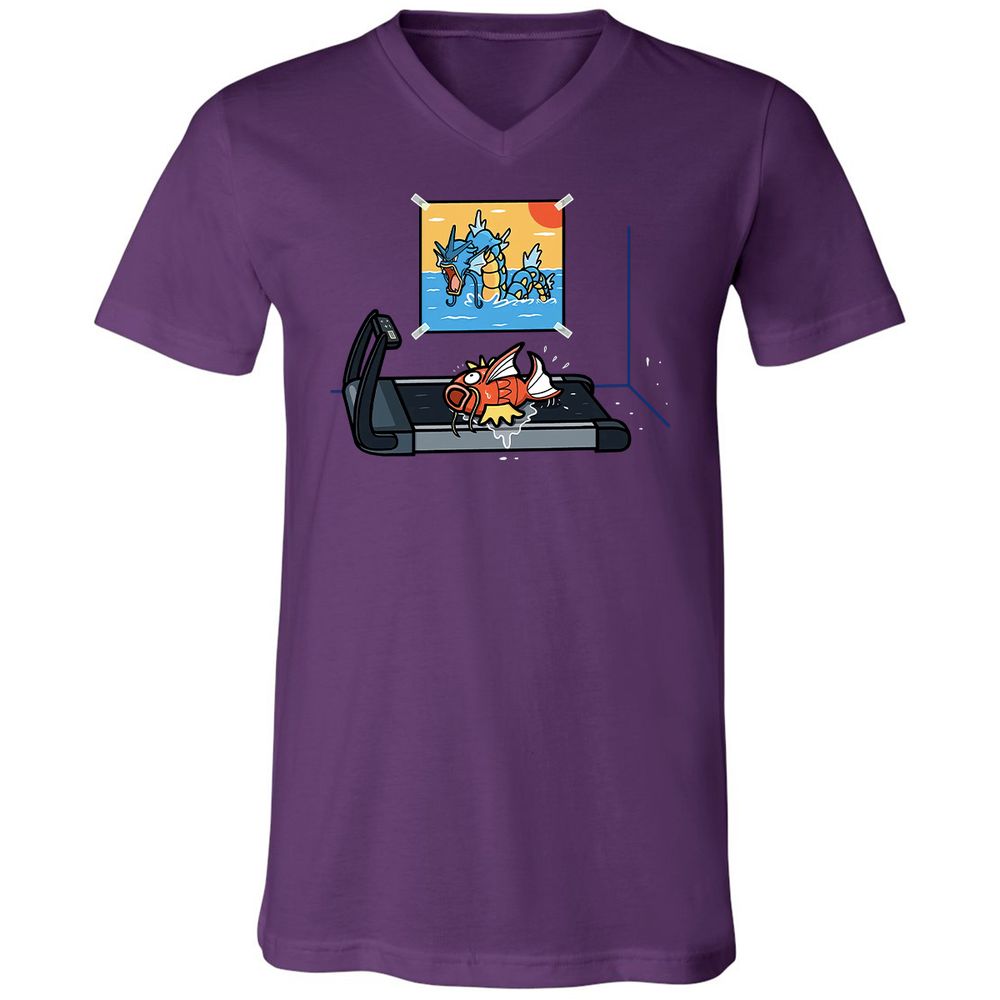 Unisex V-Neck T-Shirt - EGMUSM6H - Team Purple - 2