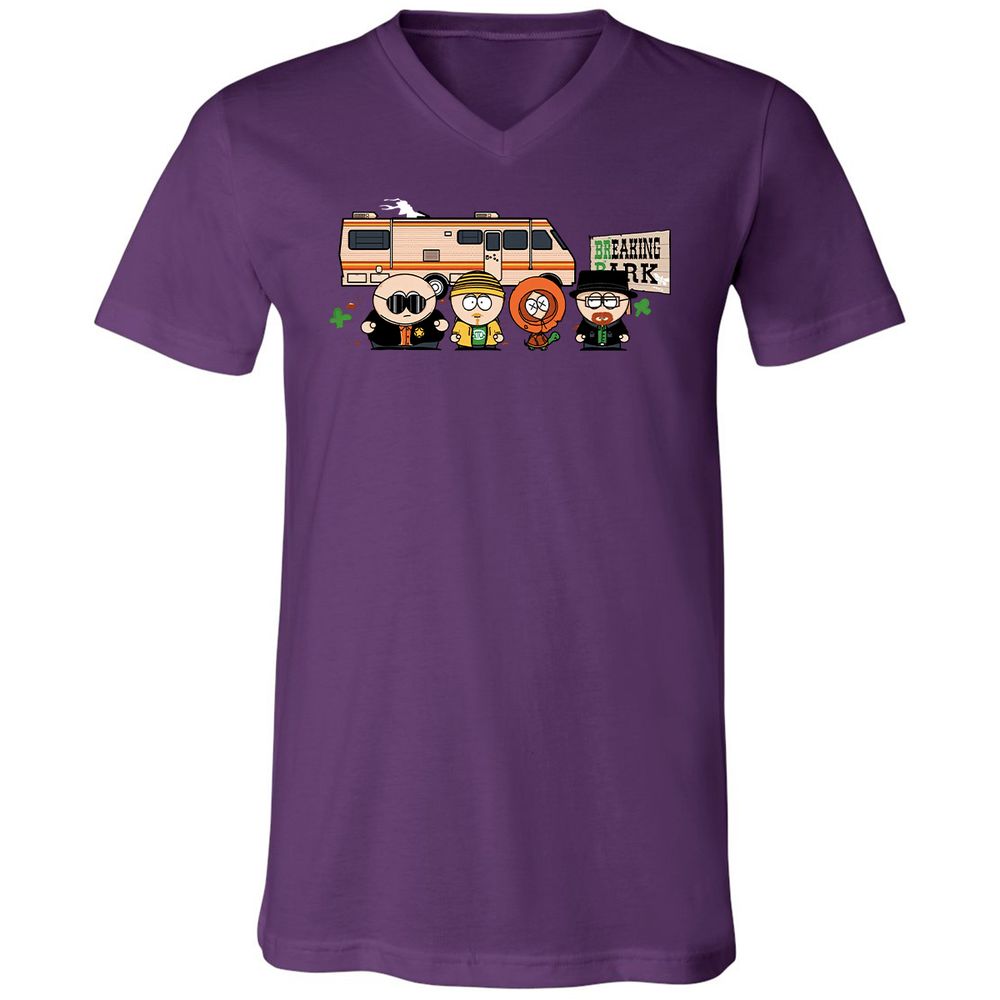Unisex V-Neck T-Shirt - 83LKWJSC - Team Purple - 2