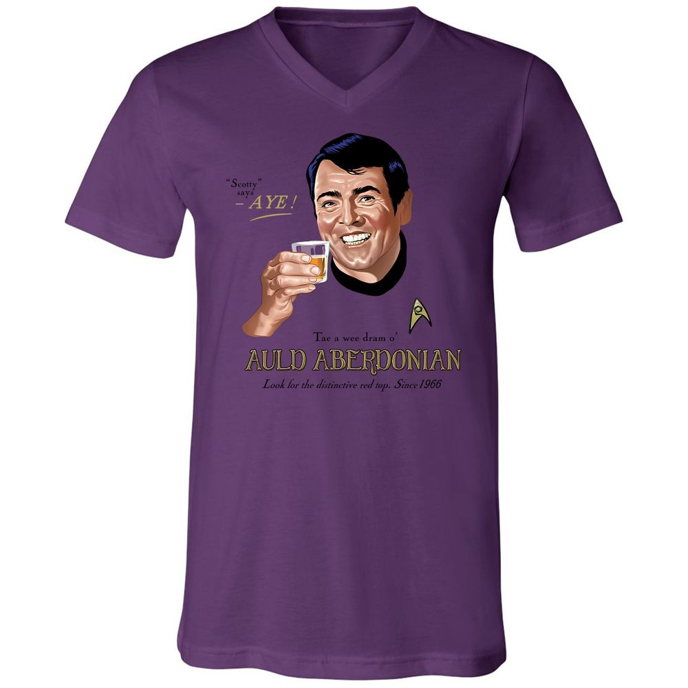 Unisex V-Neck T-Shirt - XNT61TL3 - Team Purple - 2