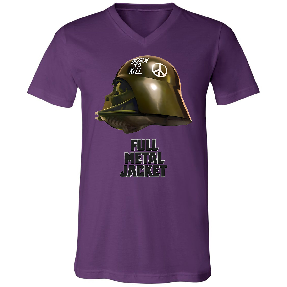 Unisex V-Neck T-Shirt - N4MSLJQB - Team Purple - 2