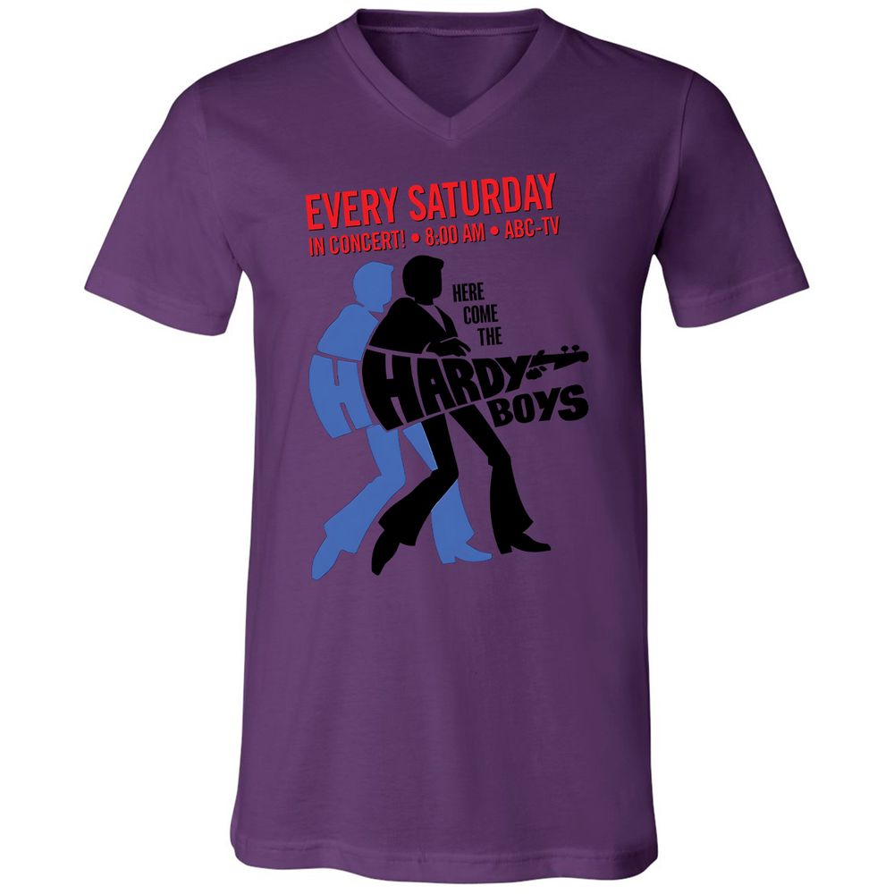 Unisex V-Neck T-Shirt - N1D6HXYE - Team Purple - 2