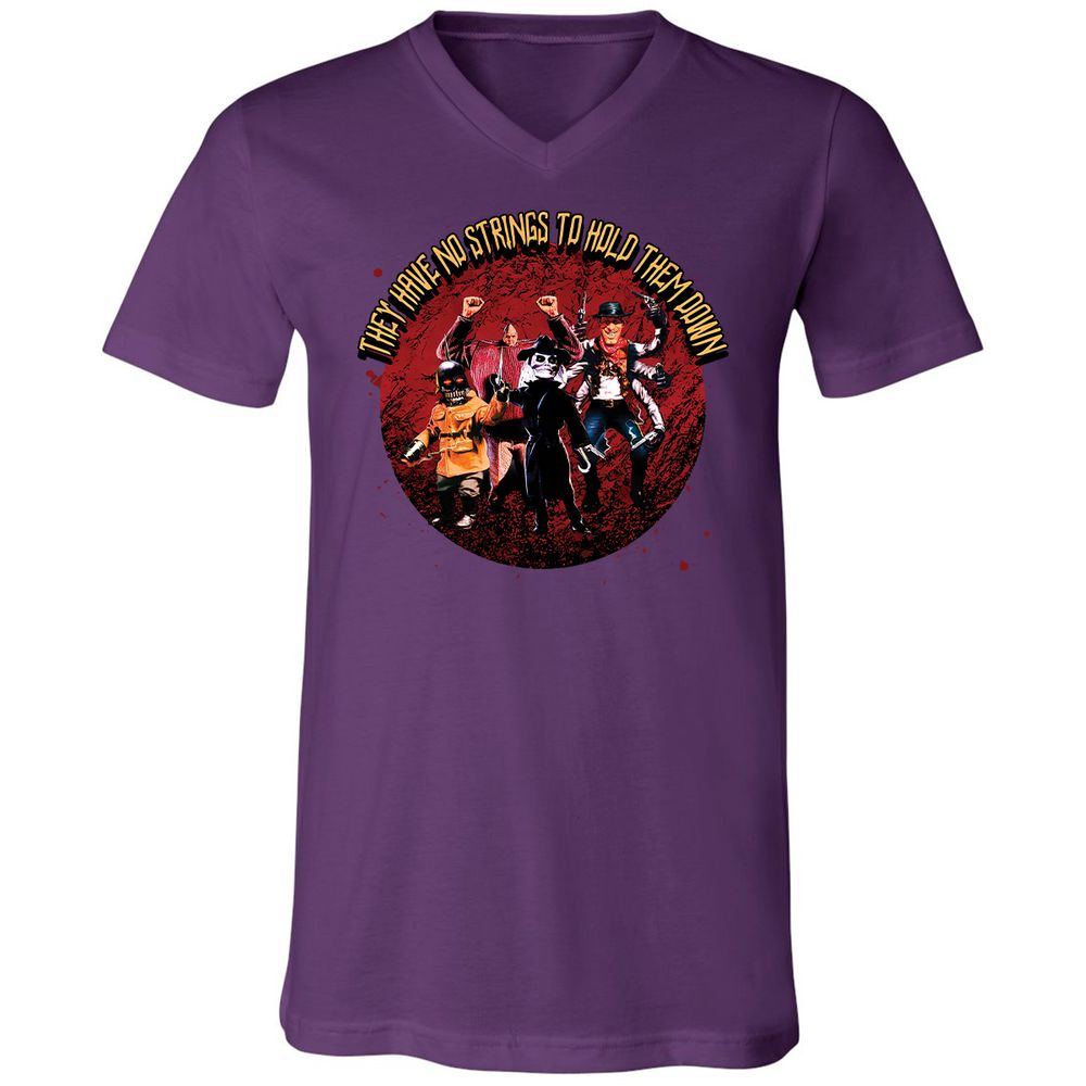 Unisex V-Neck T-Shirt - 3V26T4DZ - Team Purple - 2