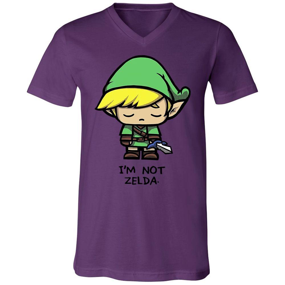 Unisex V-Neck T-Shirt - DCHZTKJP - Team Purple - 2