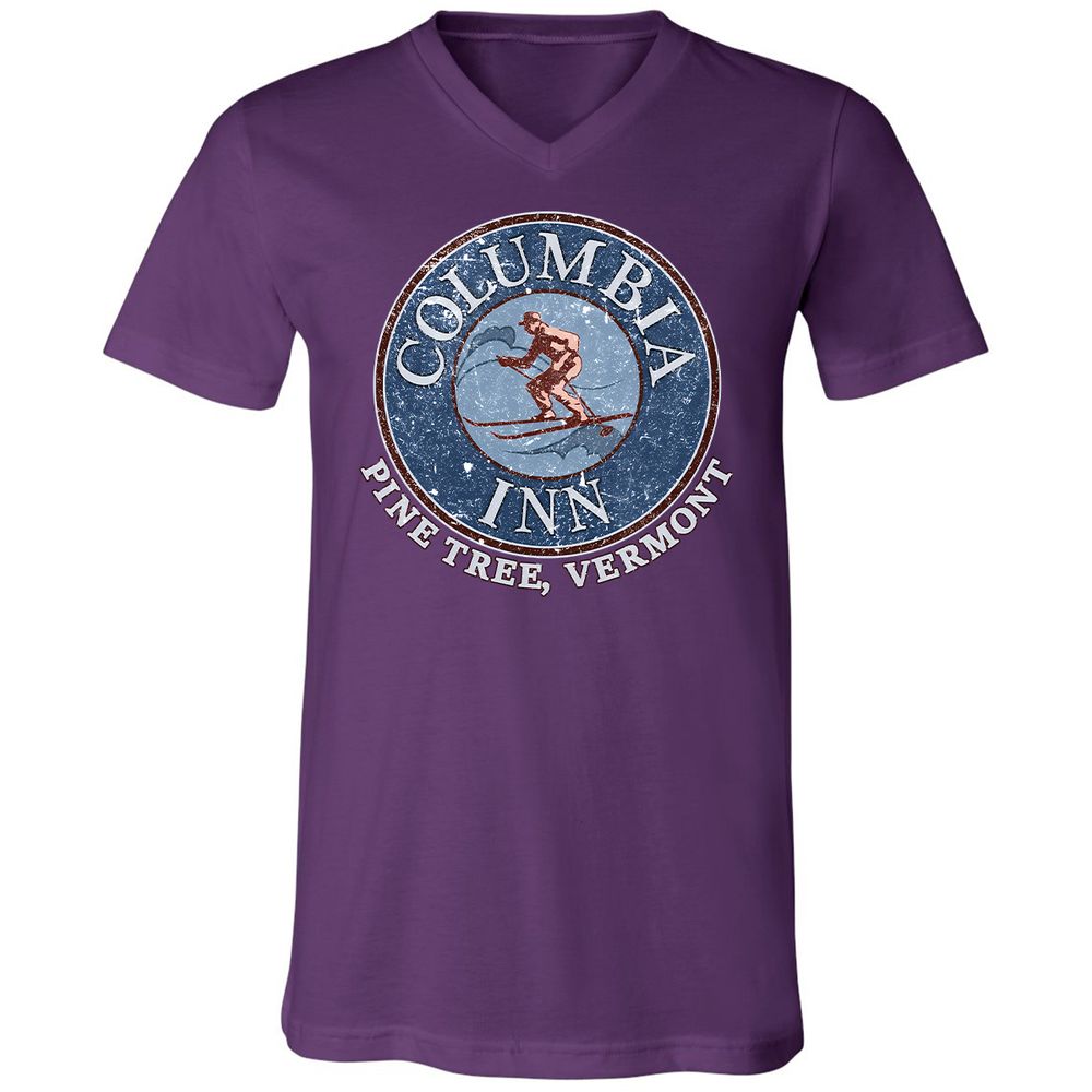 Unisex V-Neck T-Shirt - TWKWL3JX - Team Purple - 2