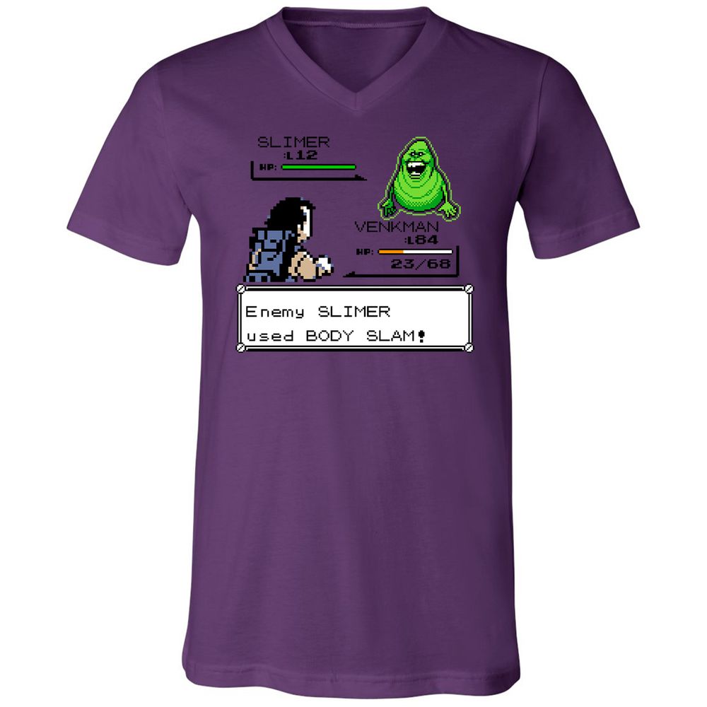 Unisex V-Neck T-Shirt - FZ83FH6R - Team Purple - 2