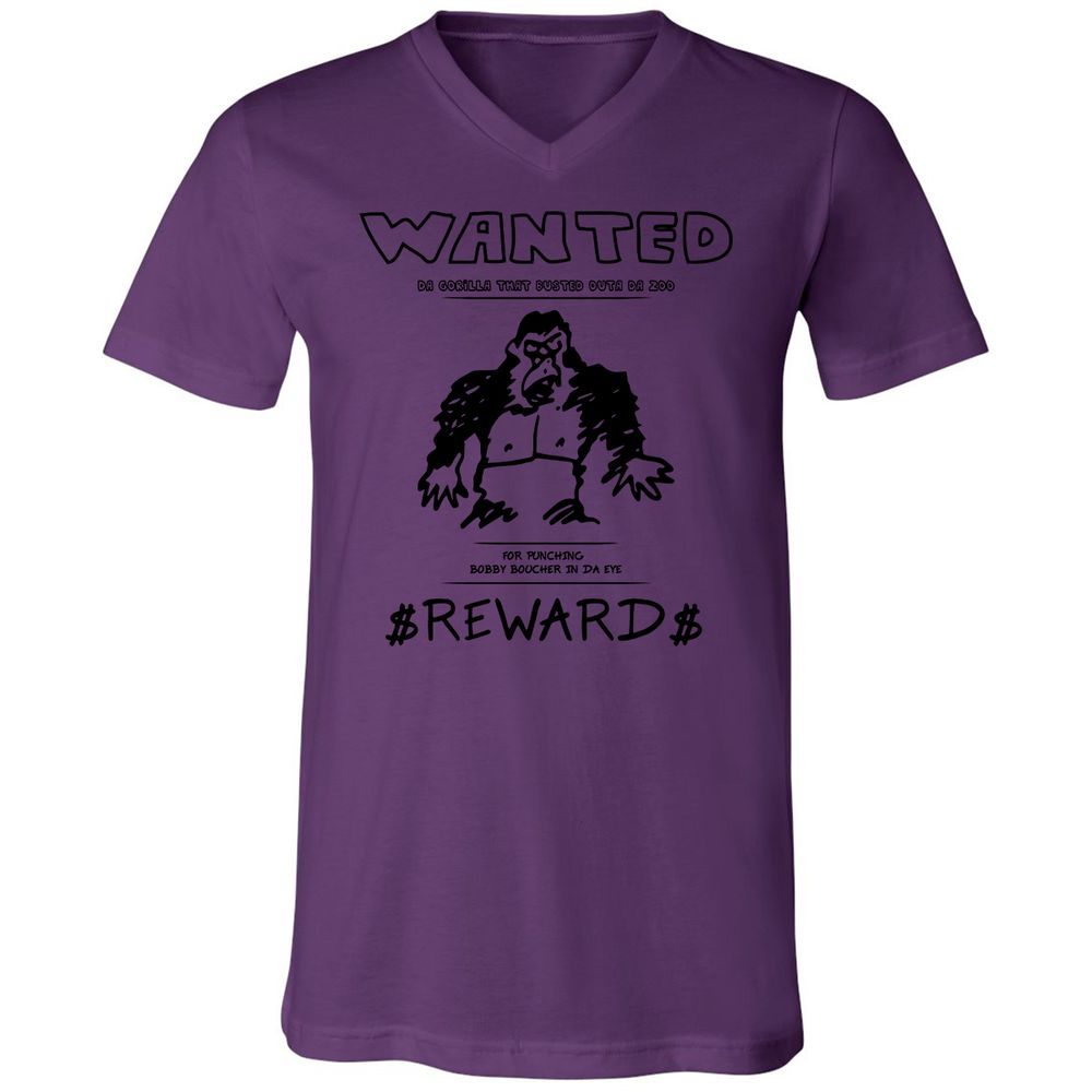 Unisex V-Neck T-Shirt - LUY1CE44 - Team Purple - 2
