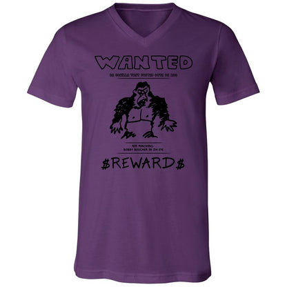 Unisex V-Neck T-Shirt - LUY1CE44 - Team Purple - 2