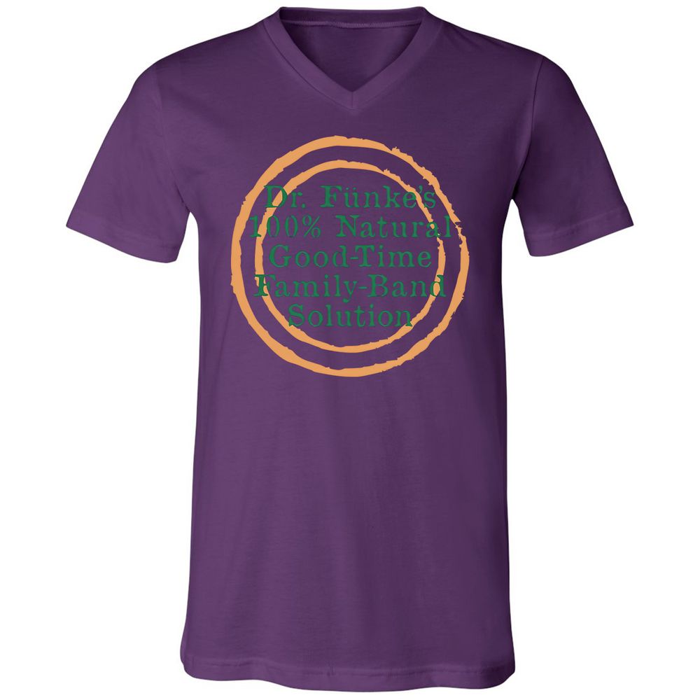 Unisex V-Neck T-Shirt - Y8ZJLUCW - Team Purple - 2
