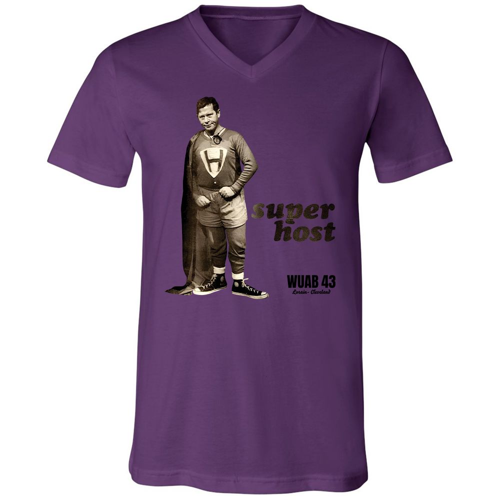 Unisex V-Neck T-Shirt - 6CX6GU6E - Team Purple - 2
