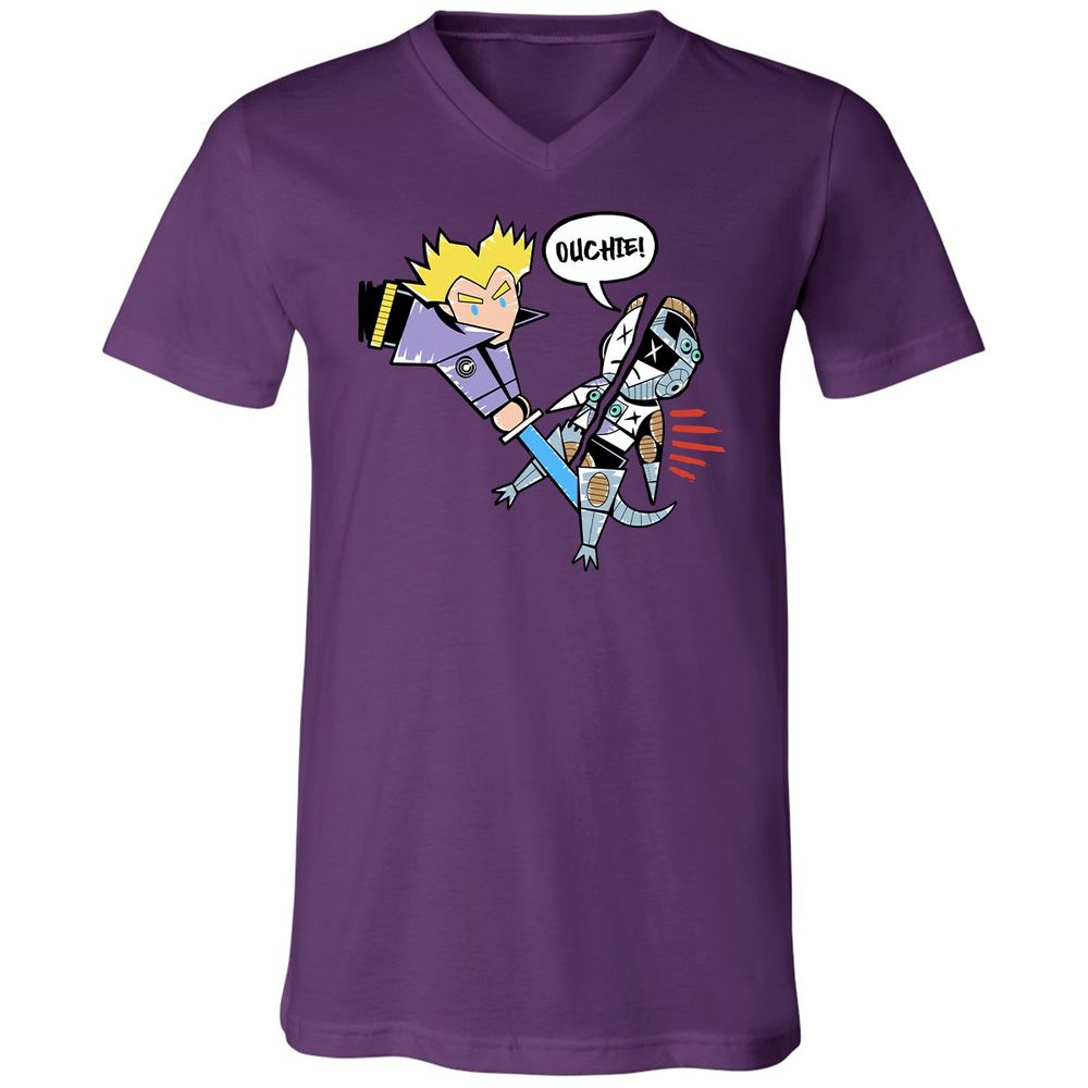 Unisex V-Neck T-Shirt - 64YUQTV5 - Team Purple - 2