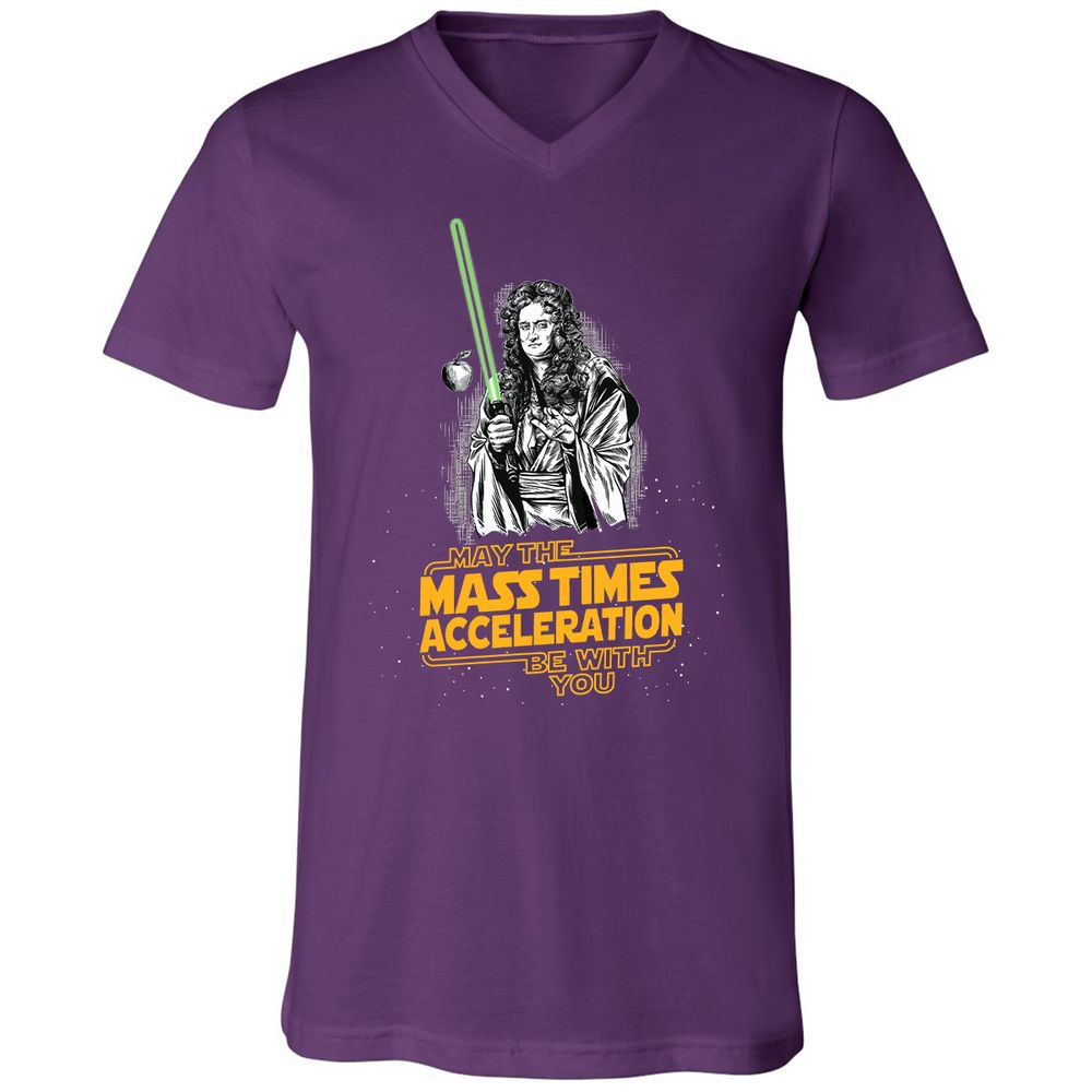 Unisex V-Neck T-Shirt - 6J8VUZR9 - Team Purple - 2