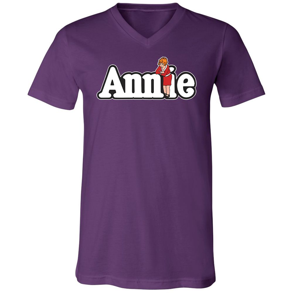 Unisex V-Neck T-Shirt - NQG1NV8N - Team Purple - 2