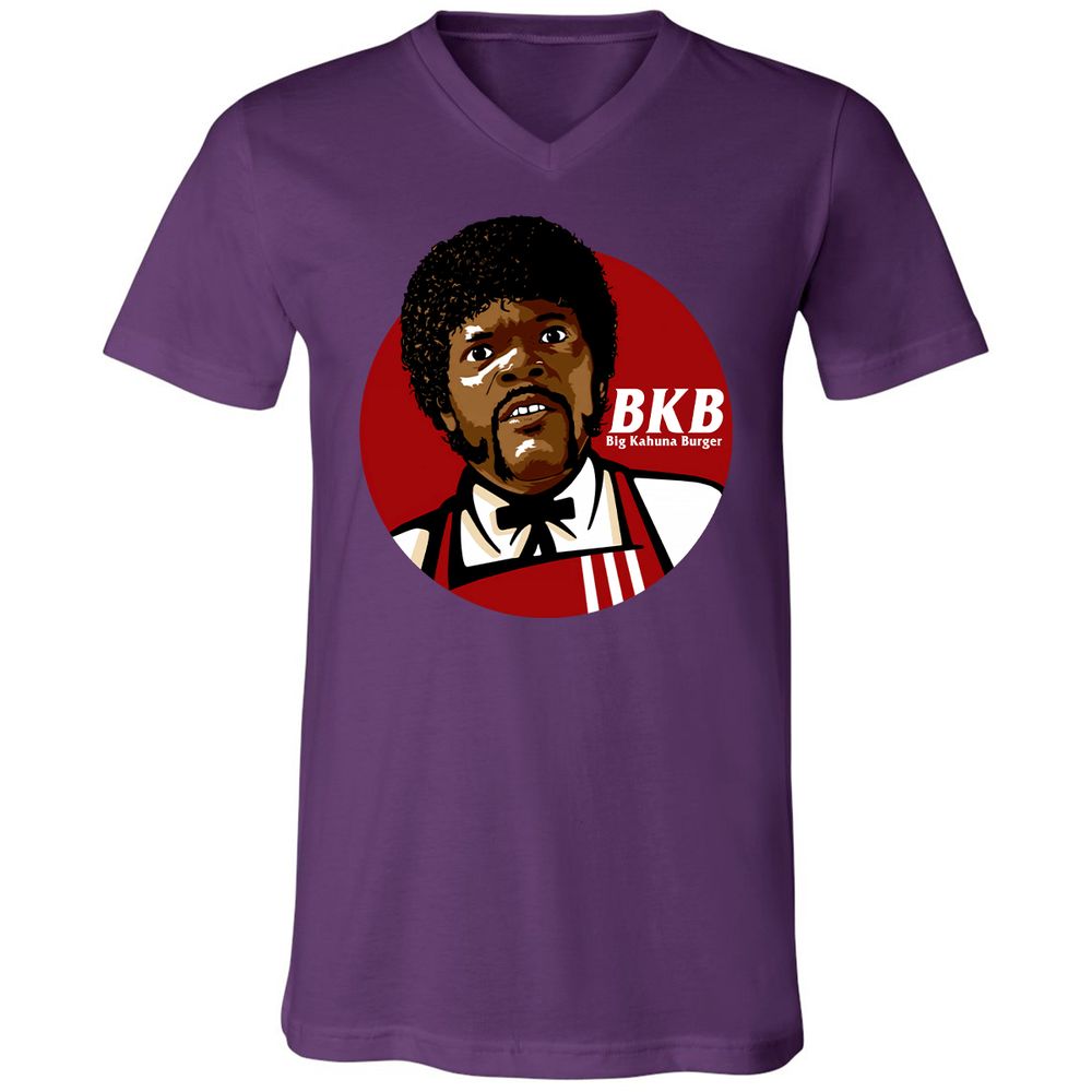 Unisex V-Neck T-Shirt - RDPFTXRH - Team Purple - 2