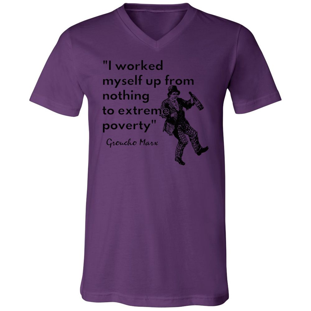 Unisex V-Neck T-Shirt - NUAAFYD3 - Team Purple - 2