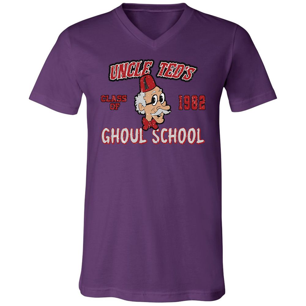 Unisex V-Neck T-Shirt - UN5WGY39 - Team Purple - 2