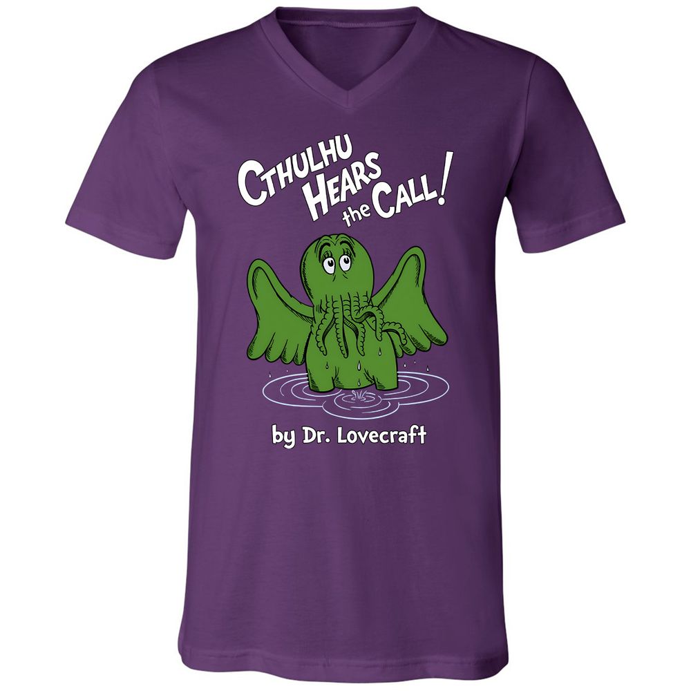 Unisex V-Neck T-Shirt - DLG28ZD2 - Team Purple - 2
