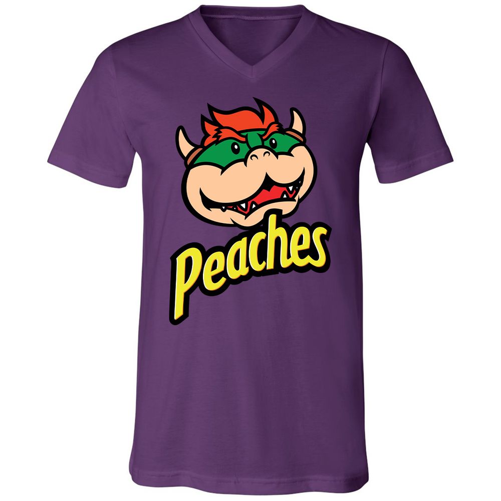 Unisex V-Neck T-Shirt - NE9RVFNF - Team Purple - 2