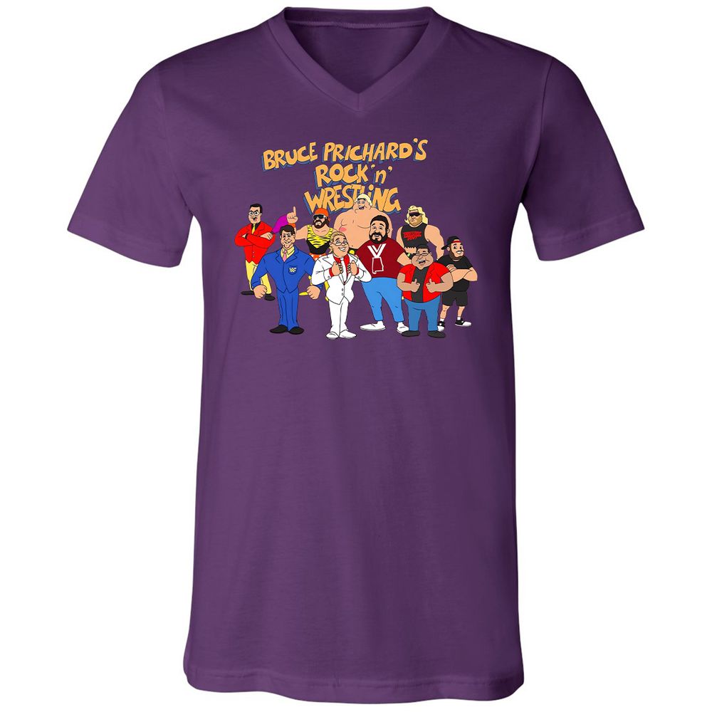Unisex V-Neck T-Shirt - 6PDSJVES - Team Purple - 2