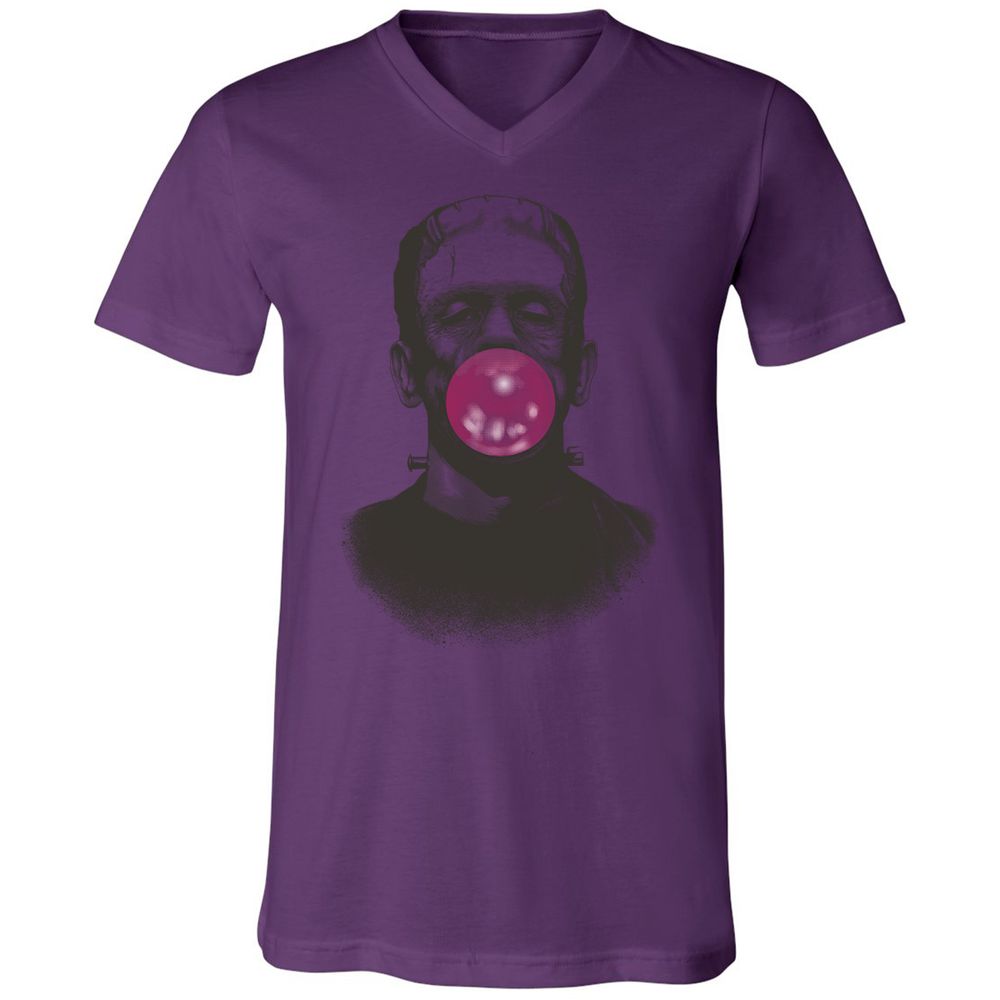 Unisex V-Neck T-Shirt - ZWQTD2RA - Team Purple - 2