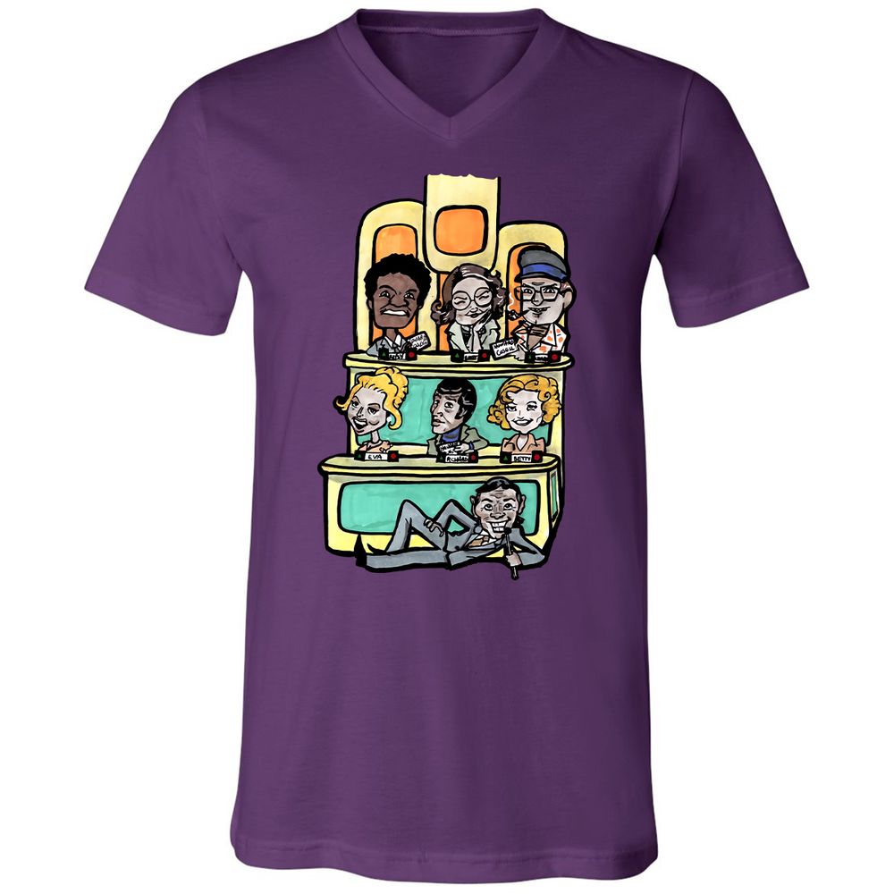 Unisex V-Neck T-Shirt - VU3S8K4U - Team Purple - 2