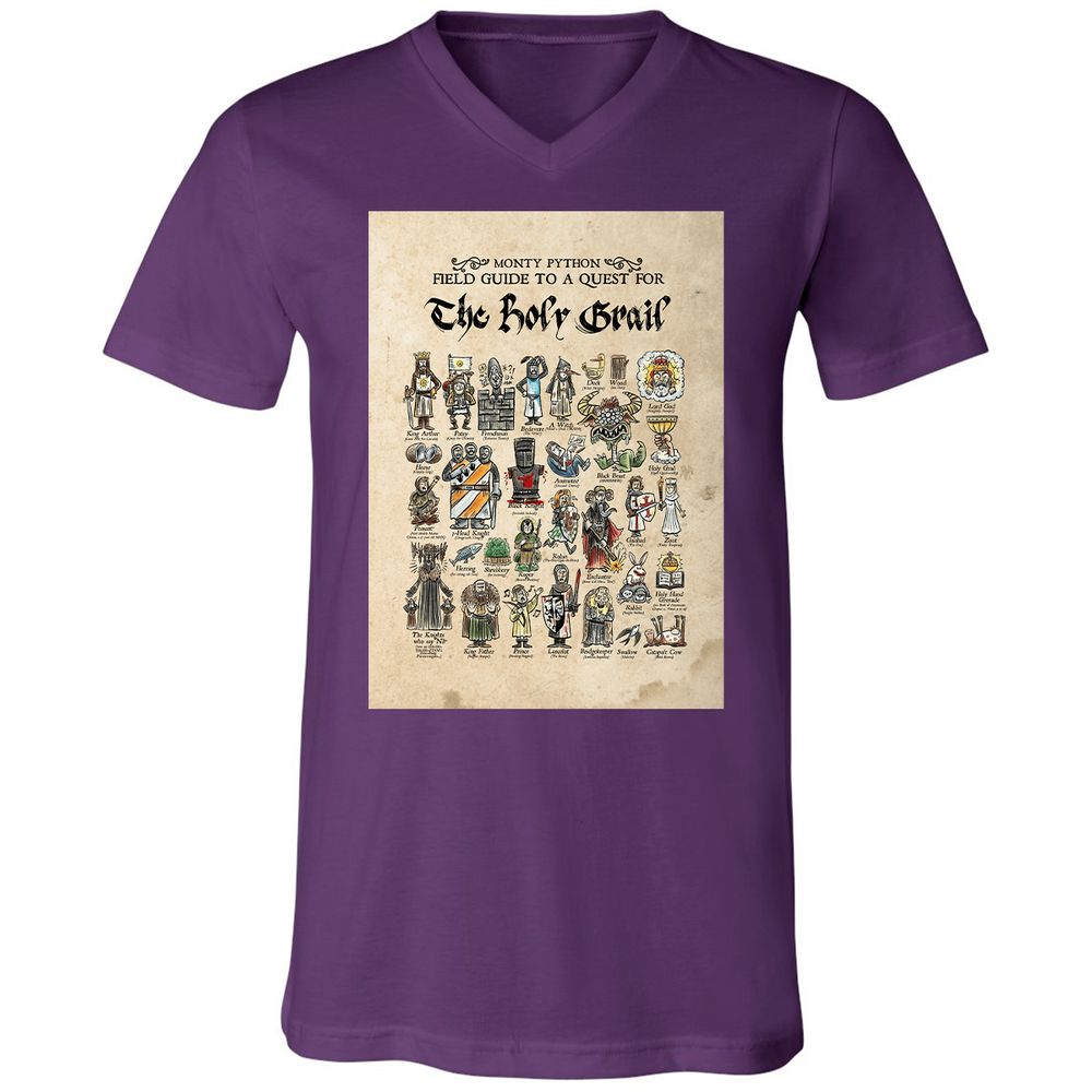 Unisex V-Neck T-Shirt - FRSCP2D9 - Team Purple - 2