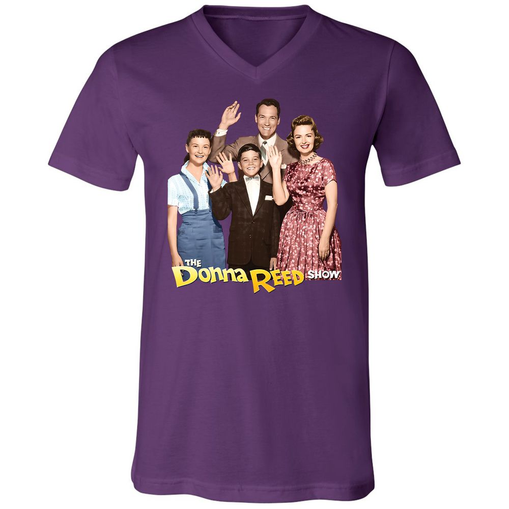 Unisex V-Neck T-Shirt - 6JCWVWEC - Team Purple - 2