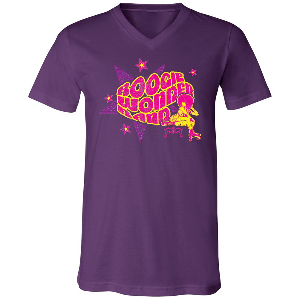 Unisex V-Neck T-Shirt - 8MDKS636 - Team Purple - 2