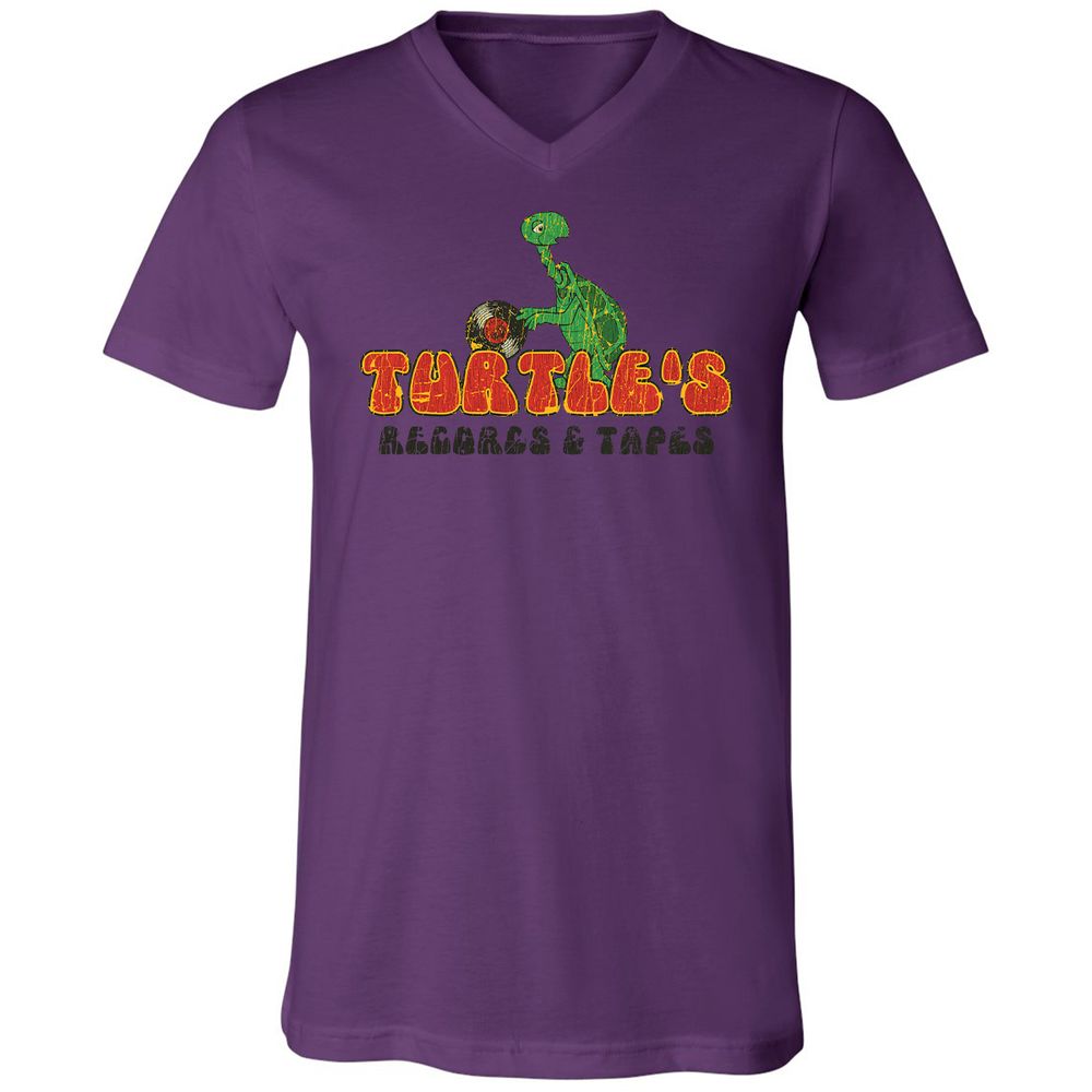 Unisex V-Neck T-Shirt - R58Q5DF1 - Team Purple - 2