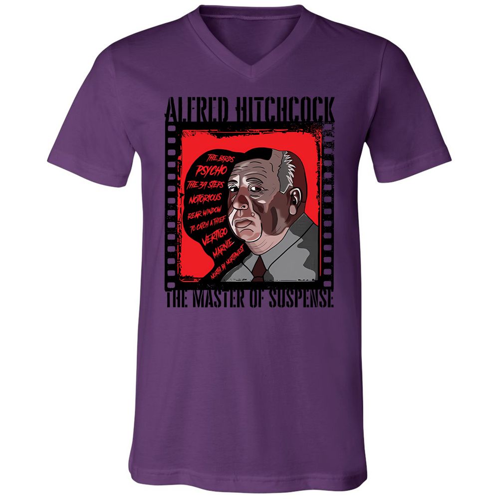 Unisex V-Neck T-Shirt - NMGQJT3H - Team Purple - 2