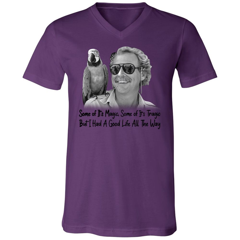 Unisex V-Neck T-Shirt - WWWR79GR - Team Purple - 2