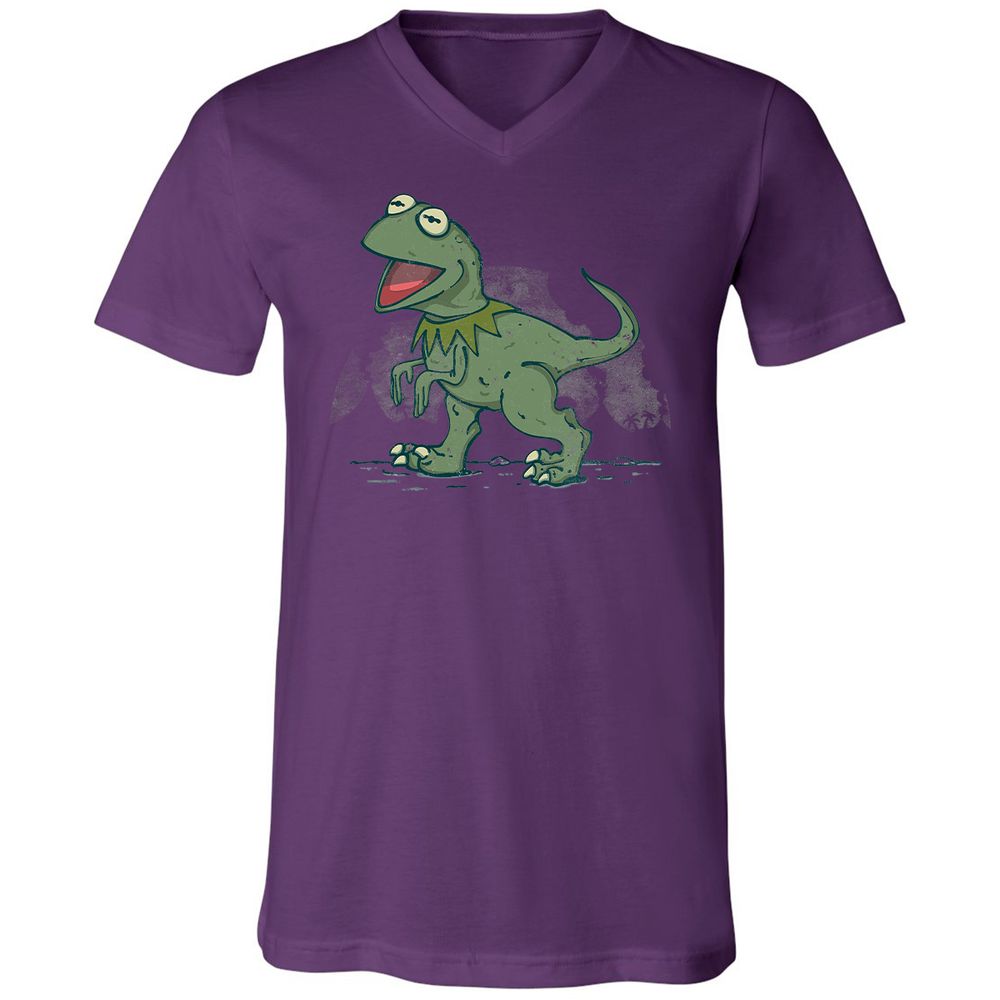 Unisex V-Neck T-Shirt - N9DV84NF - Team Purple - 2