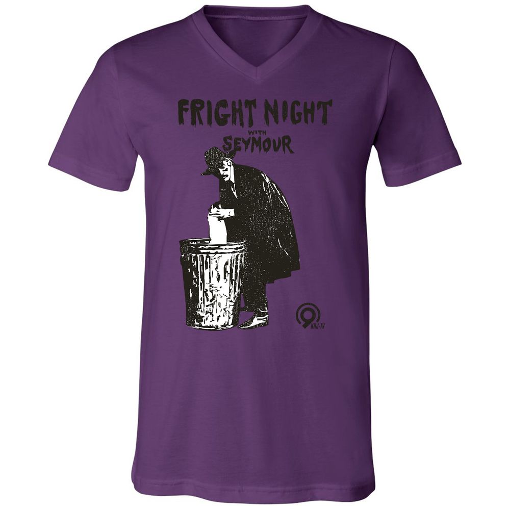 Unisex V-Neck T-Shirt - BS3EPQ8D - Team Purple - 2