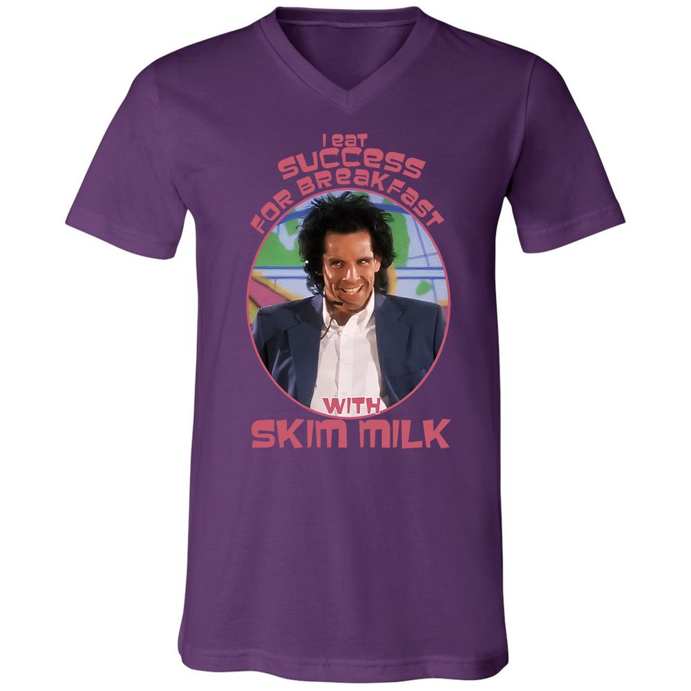 Unisex V-Neck T-Shirt - SY5DG28J - Team Purple - 2