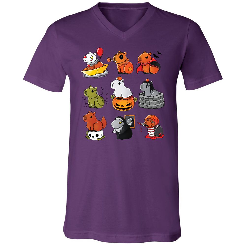 Unisex V-Neck T-Shirt - ZKGSTA7R - Team Purple - 2