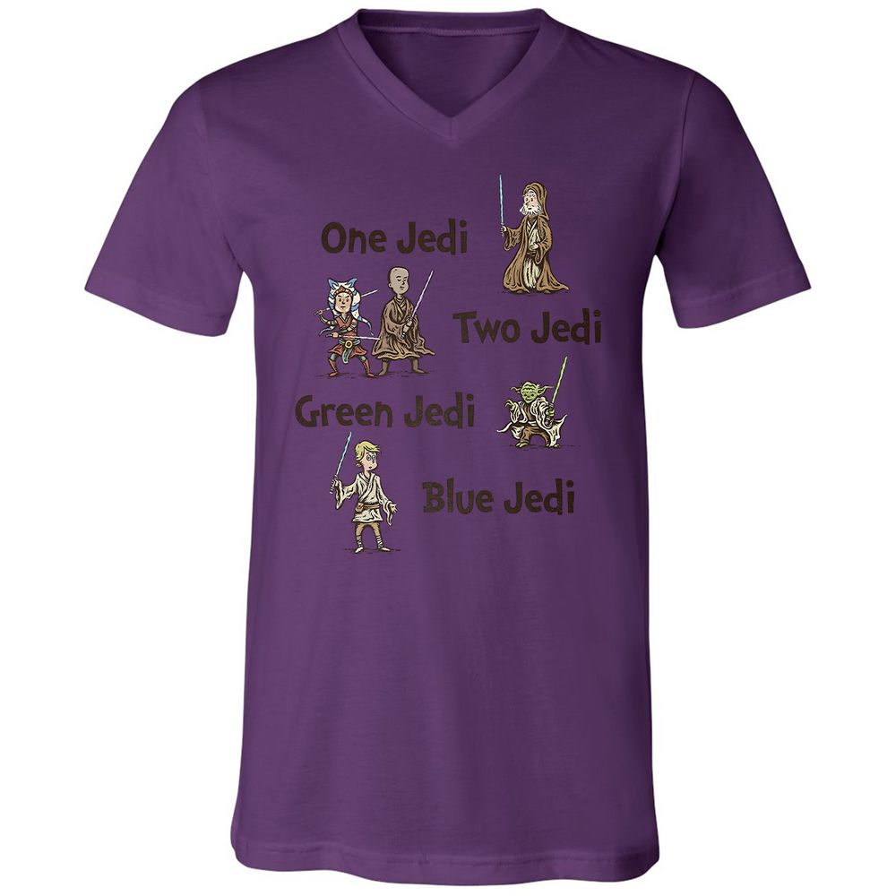 Unisex V-Neck T-Shirt - 6KPWVS2Z - Team Purple - 2