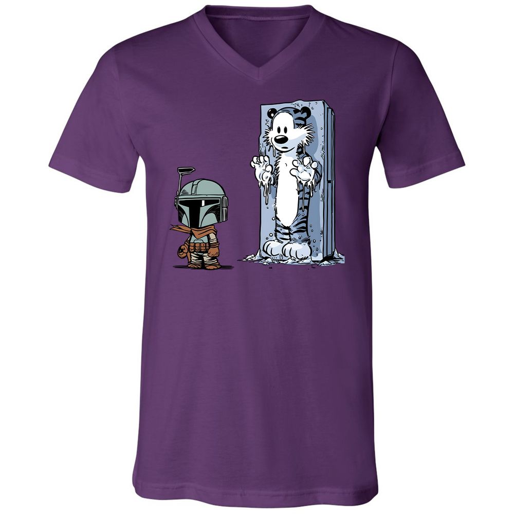 Unisex V-Neck T-Shirt - JN7RCT4G - Team Purple - 2