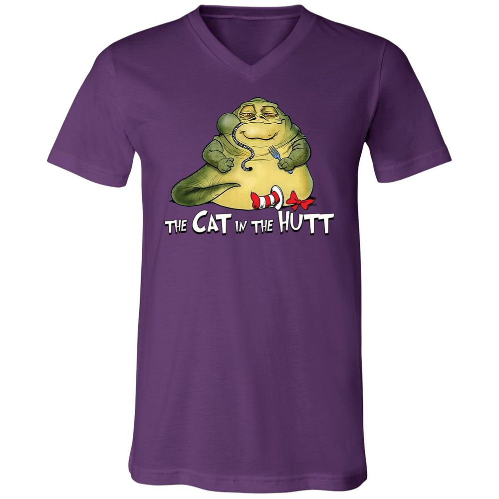 Unisex V-Neck T-Shirt - T5PXPWLN - Team Purple - 2