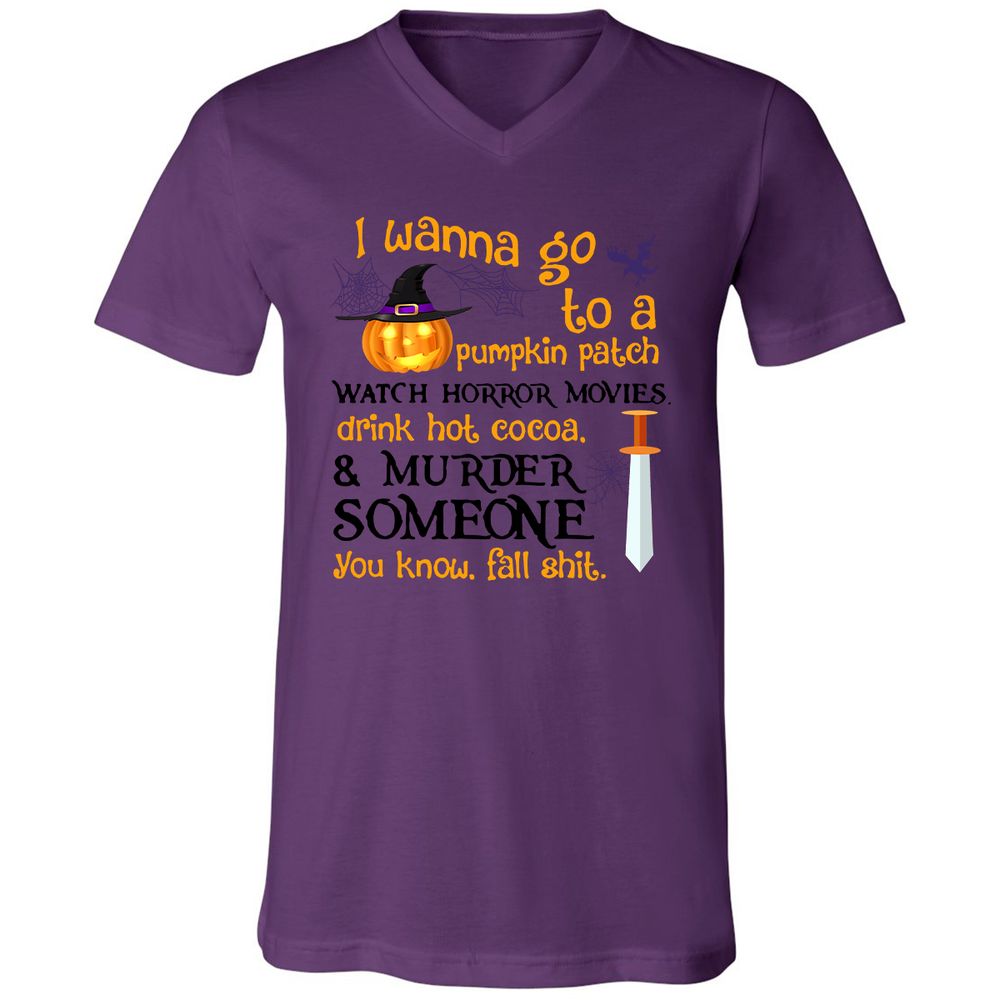 Unisex V-Neck T-Shirt - 64DPAC1T - Team Purple - 2