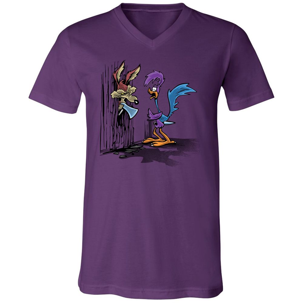 Unisex V-Neck T-Shirt - 45GNGDC7 - Team Purple - 2