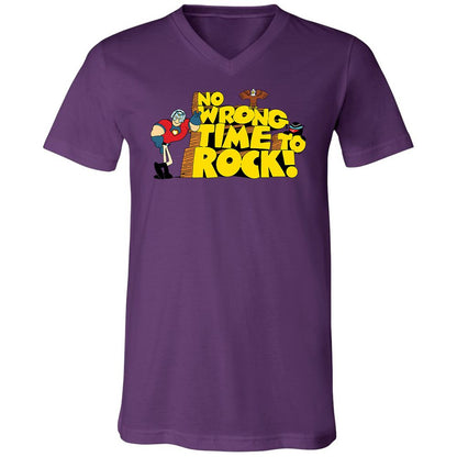 Unisex V-Neck T-Shirt - 6P3RLVDD - Team Purple - 2