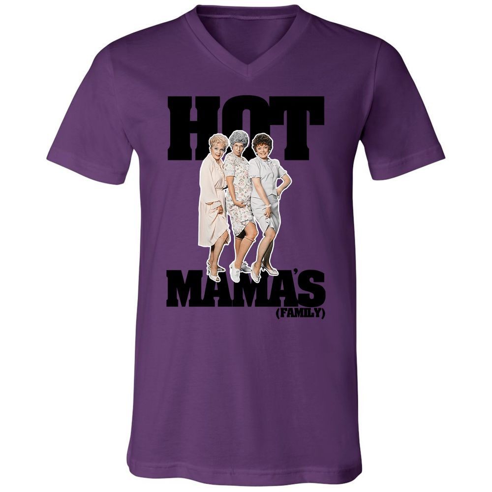 Unisex V-Neck T-Shirt - P75DFFQ7 - Team Purple - 2
