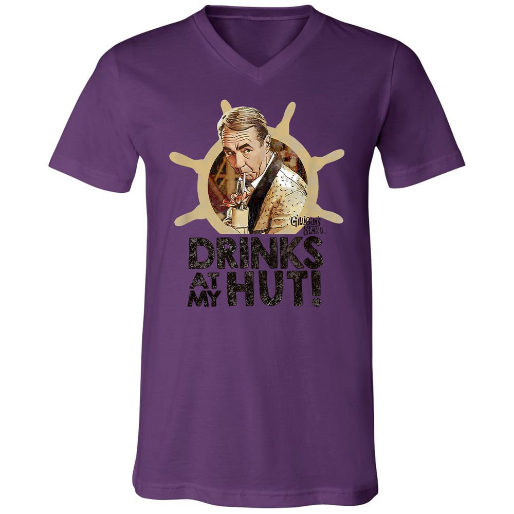 Unisex V-Neck T-Shirt - UD14M7TF - Team Purple - 2