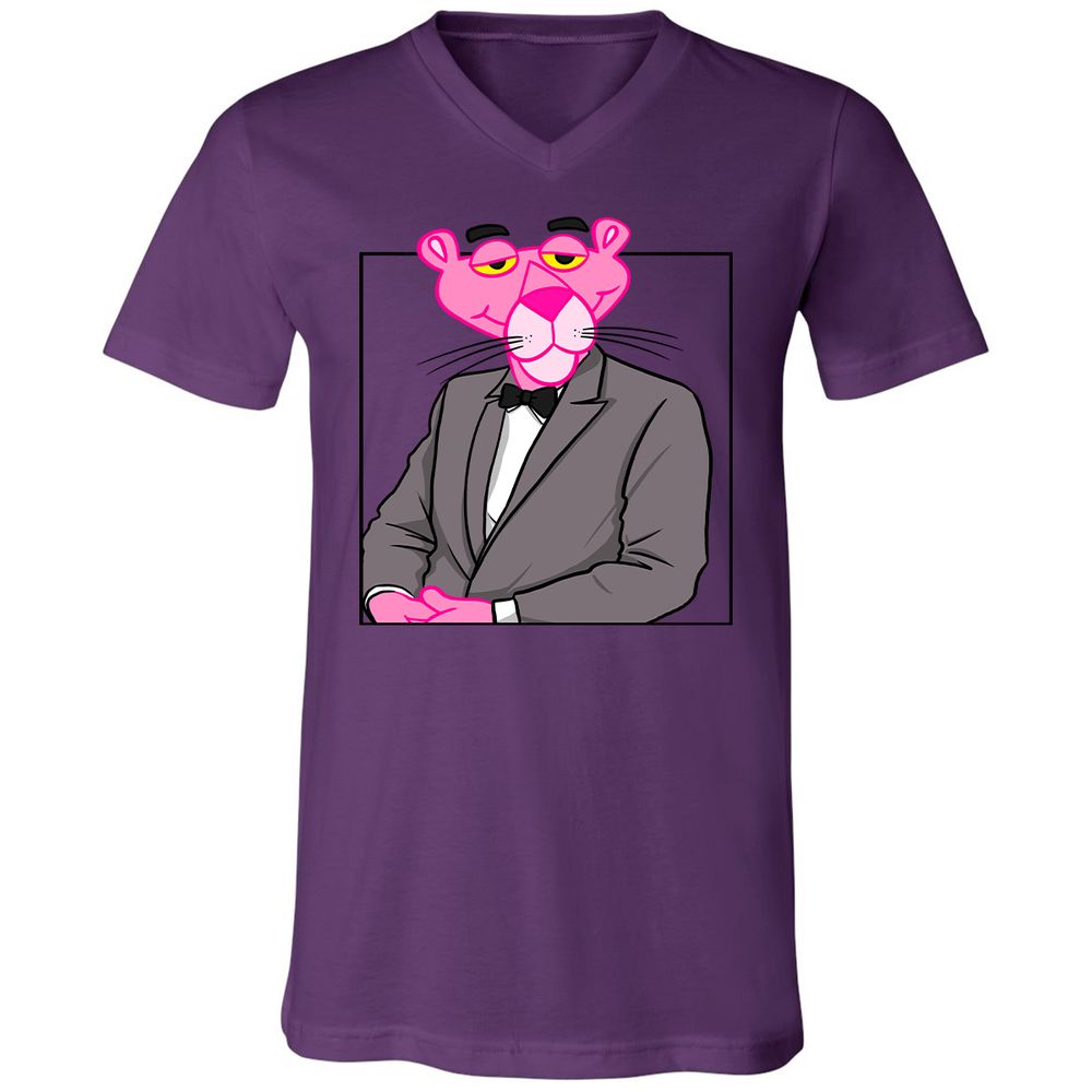 Unisex V-Neck T-Shirt - X4J3432J - Team Purple - 2
