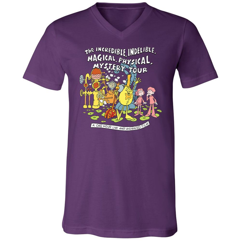 Unisex V-Neck T-Shirt - FS4GFKY3 - Team Purple - 2